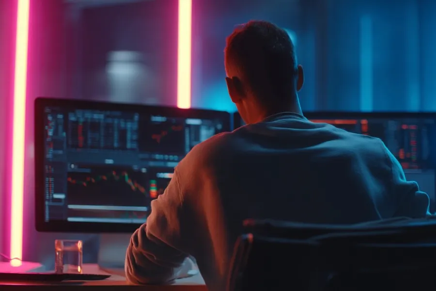 Futuristic LED Desk Clock